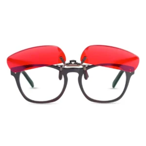PINZA CLIP ROJA GAFAS BIOHACKER+ (para gafas graduadas) APRICOTTE (2)