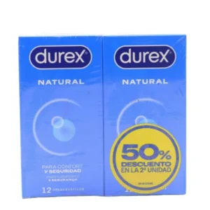 DUREX DUPLO NATURAL 50% DESCUENTO EN LA 2ºUNIDAD - 12 preservativos (1)