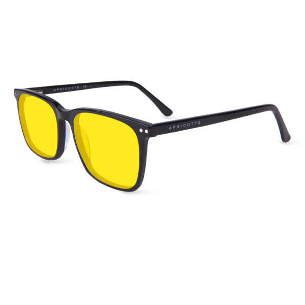 GAFAS MASON AMARILLAS BLOQUEADORAS LUZ AZUL+ DÍA APRICOTTE (trabajo intensivo, estudio o gaming) lateral