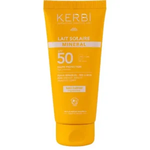 KERBI LECHE SOLAR MINERAL SPF50 100 ml (Sin Perfume)