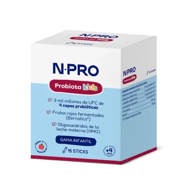 N-PRO PROBIOTAKIDS 15 STICKS (sabor manzana) (1)